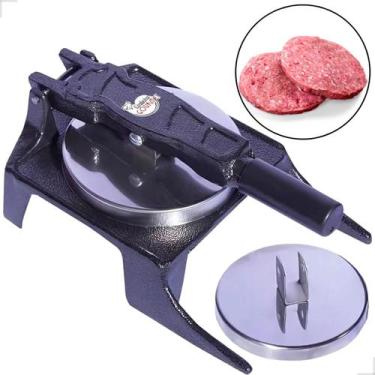 Imagem de Modelador Manual De Hamburguer Com 2 Disco Inox - Cozinha Gourmet