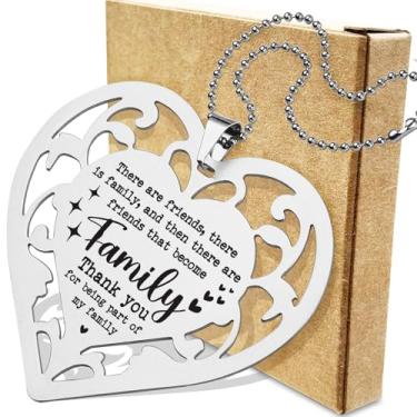 Imagem de Ornamento Friends Become Family, Thank You for Being Part of My Family, presente de agradecimento sincero para lembrança de agradecimento ao amigo YXX6