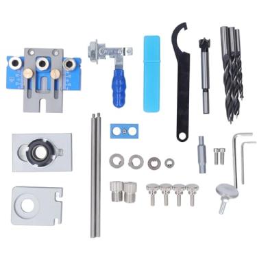 Imagem de Kit de Gabarito de Cavilha 3 Em 1 Conjunto de Gabaritos de Furo de Bolso, Conjunto de Modelos de Perfuração de Cavilha de Madeira Com Furo de Bolso, Juntas de Carpintaria