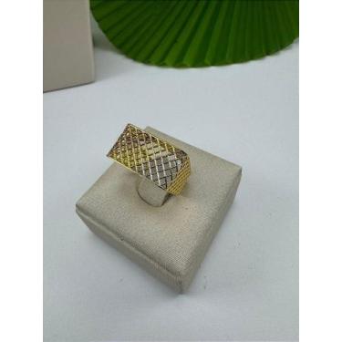 Imagem de Anel 3d quadrado detalhado - Isabelle semi joias, 18