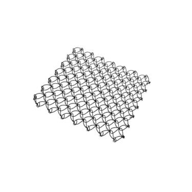 Imagem de Bothyi Rede de mola para descanso de copo, colchão de mola para áreas externas, multiuso, tapete isolante quadrado para bancadas de restaurantes, casas, Preto