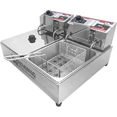 Imagem de Fritadeira Elétrica Profissional 2 Cubas - FM-10L - 220V - Inovamaq