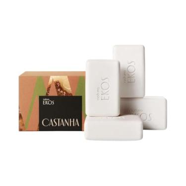 Imagem de Sabonetes em barra Puro vegetal cremoso EKOS Castanha 4 unid. 100g