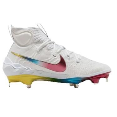 Imagem de Nike Chuteiras de beisebol Alpha Huarache NXT Low Metal, Branco | Roxo, 38