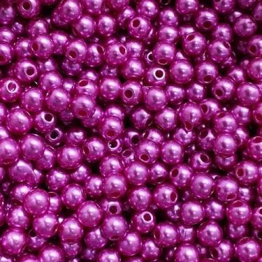 Imagem de PÉROLA DE ABS LISA Nº 05 20G PEROLA 5MM - LADEIRA BIJUTERIAS, ROSA ESC