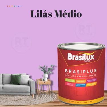 Imagem de Tinta de Parede Roxo 800ml Brasiplus Fosca - BRASILUX, LILAS MEDIO
