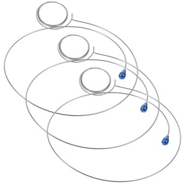 Imagem de Mikikit 3 Peças Clipe De Fio Para Lente Acessório Óculos Lupas Ajustáveis Fixação Vidro Suporte Olhos Joalheiros Pequeno Círculo Em Artesanato Joias Relojoeiros Lupa