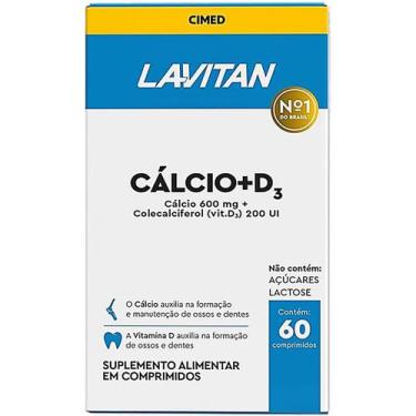 Imagem de Cálcio + Vitamina D3 Lavitan com 60 Comprimidos