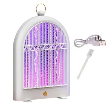 Imagem de Luminaria Repelente Luz Uv Armadilha Pega Inseto Mosca Mosquito Pernilongo Usb Portatil Gancho Pendurar Previne Doenças