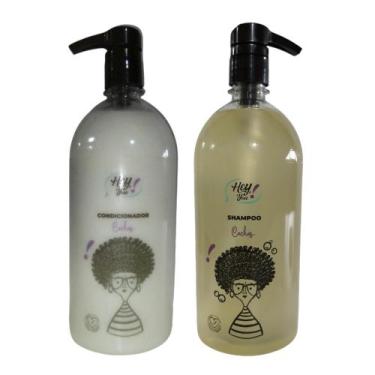 Imagem de Kit Profissional Cachos Shampo e Condicionador 1L - Hey You