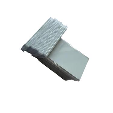 Imagem de Cartão RFID de frequência dupla 125khz EM4100 e 13,56Mhz RFID 1K PVC branco (pacote com 100) (branco)