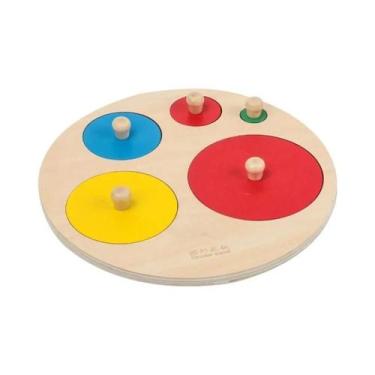 Imagem de Brinquedo Educacional De Madeira Montessori 3D Para Crianças, Quadro G