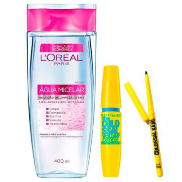Imagem de Kit Agua Micelar L'Oréal Paris 5 em 1 + VolumExpress Colossal Glam WP 