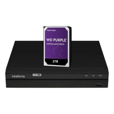 Imagem de Dvr Intelbras 4ch Mhdx 1304 Inteligente Multi Hd C/ Hd 2tb Purple