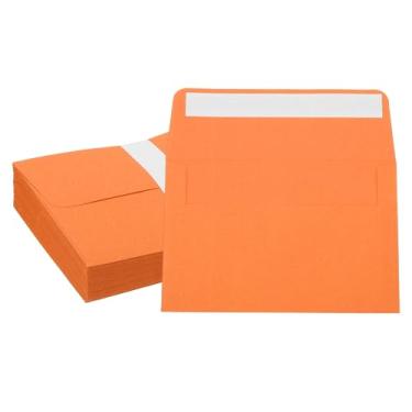 Imagem de PATIKIL Envelopes de convite de 15 x 10 cm, 50 unidades, envelopes de cartão de felicitações A6, envelopes de aba plana, capas de cartão para correspondência, casamento, aniversário, formatura
