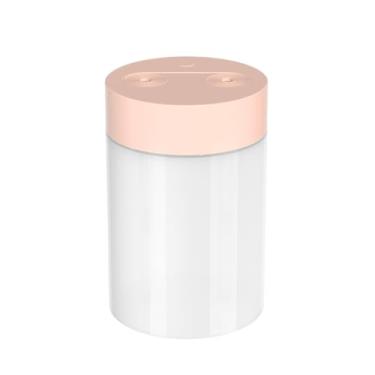 Imagem de Umidificador Grande 3 Litros Saída Dupla Luzes LED's Coloridas Silencioso e Neblinas Controláveis(Rosa（1600ML))