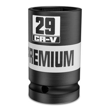 Imagem de Soquete de impacto de 6 pontos de acionamento de 3/10.2 cm, soquete profundo de 29 mm, métrico, CR-V, fabricação de máquinas de manutenção automotiva