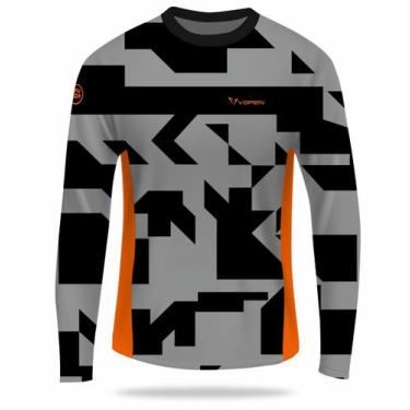 Imagem de Camisa Uv Manga Longa Proteção Solar Masculina Aquatic - Vopen, GG, Gr