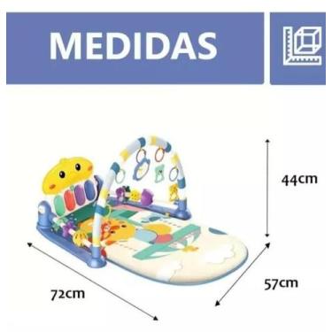 Imagem de Tapete Atividades Bebê Menina Menino Infantil Piano Musical - Zoop Toy