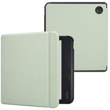 Imagem de JKhandy Capa para Kobo Libra Color 7 polegadas (Modelo: N428, versão 2024), capa fólio ultra fina e leve com despertar/hibernar automaticamente, verde primavera