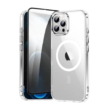 Imagem de Capa Capinha Case Magnética Carregamento por Indução E Película de Privacidade Para iPhone (iPhone 12 Pro Max)