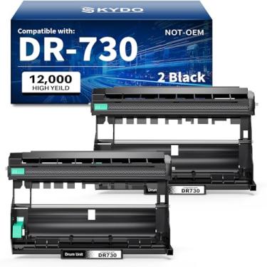 Imagem de Skydo Unidade de bateria compatível com DR730 para usar com impressora MFC-L2710DW MFC-L2750DW HL-L2395DW HL-L2370DW HL-L2350DW HL-L2390DW DCP-L2550DW (pacote com 2, não toner)