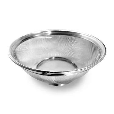 Imagem de Escorredor Cesto para Cozinha Redondo Inox - Escorre Macarrão e Arroz