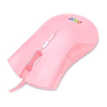 Imagem de Mouse Gamer Mizard 12000 Dpi Usb 2.0 Rosa Dazz Rosa