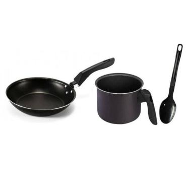 Imagem de Kit Frigideira E Canecão Fervedor Leiteira Antiaderente