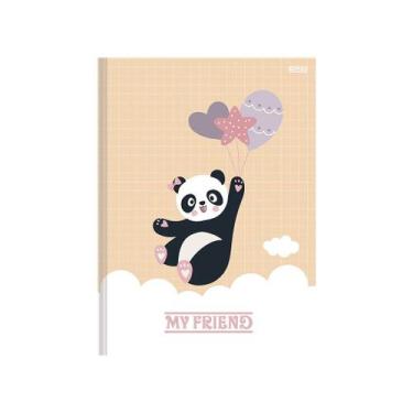 Imagem de Caderno brochura 1/4 capa dura 80 folhas my friend sortido - são domin