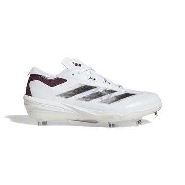 Imagem de adidas Tênis masculino Adizero Impact BSB, Branco/Preto/Team Maroon 2, 45