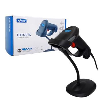 Imagem de Leitor De Código De Barras Laser Usb Suporte Kp-1017A+ Knup