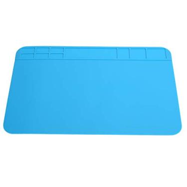 Imagem de LiebeWH Tapete de Reparo de Silicone, Tapete de Manutenção de Mesa Portátil Almofada de Isolamento 30x20cm para Solda, Bancada de Reparo Eletrônico
