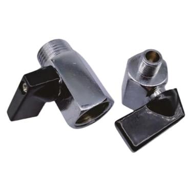 Imagem de 1 peça 1/20.3 cm 1/10.2 cm 3/20.3 cm 1/5.1 cm NPT fêmea válvula de esfera de corte de latão bidirecional para válvula de compressor de ar para água gás óleo combustível (1/5.1 cm, BSP fêmea para macho