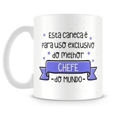 Imagem de Caneca Personalizada Uso Exclusivo do Chefe - 325ml - Amo Canecas