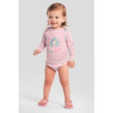 Imagem de Biquíni infantil menina em malha UV Brandili, G, Rosa
