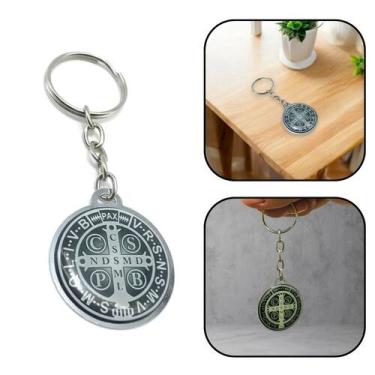 Imagem de Chaveiro Medalha De São Bento Preto E Branco - FORNECEDOR 6