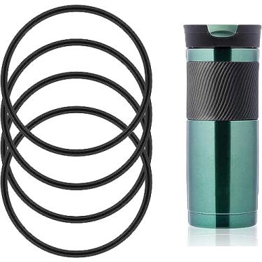Imagem de 4Pcs Black Replacement Gasket for Contigo Snapseal Byron Travel Mug 16oz & 20oz, Silicone Lid Seal Leak-Proof for Contigo Coffee Travel Tumbler Glassware and Drinkware