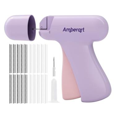Imagem de Pistola de costura para roupas, pistola de etiquetagem rápida portátil para fixador de roupas, mini kit de costura de roupas, inclui ferramenta, agulha, 1000 fixadores pretos e 1000 fixadores brancos