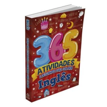 Imagem de Livro - Inglês Livro 365 Atividades e Desenhos para Colorir