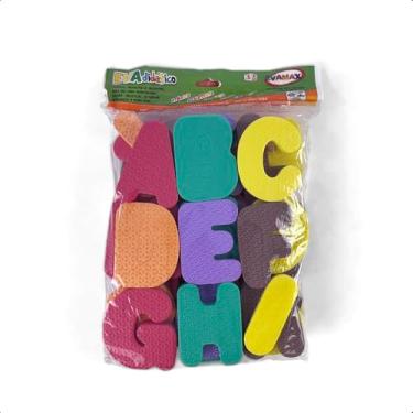 Imagem de Letras Números Alfabeto Completo EVA 36 peças 10mm Didático