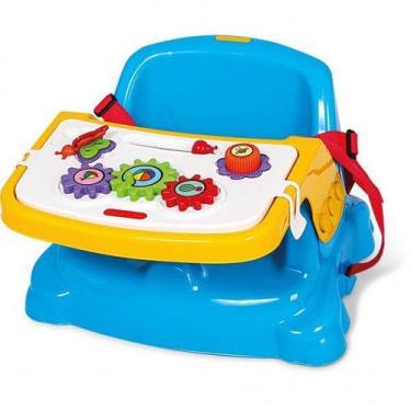Imagem de Cadeira Cadeirinha Alimentação Bebê Portátil Didática Poliplac, Azul