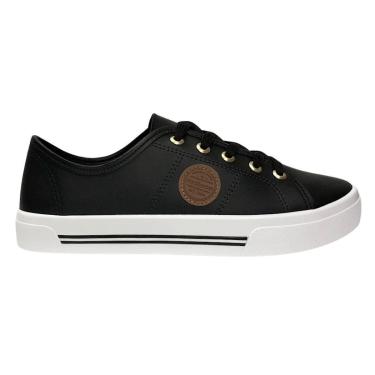 Imagem de Tênis Casual Feminino Moleca 5667.302 Preto-Feminino