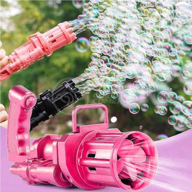 Imagem de Máquina Elétrica Tiktok Lança Bolhas Rosa