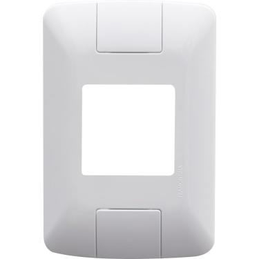 Imagem de Placa 2 Postos Juntos 4x2 Tramontina Aria Branca