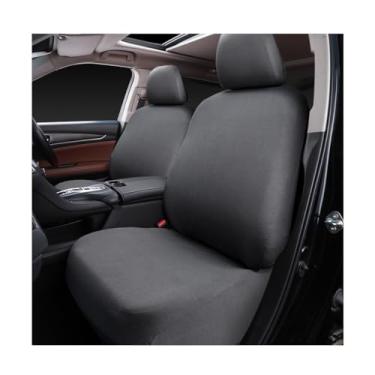 Imagem de NYTKL 2 peças de capas de assento de carro, capa de assento automotivo de tecido elástico respirável, protetores de assento de carro laváveis antiderrapantes, capa de almofada universal de veículos
