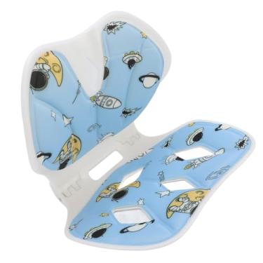 Imagem de RiToEasysports Almofada de Assento, Almofada Ergonômica Dobrável para Cadeira de Apoio Lombar e Traseiro para Cadeiras de Escritório, Carro, Viagens e Uso Doméstico Com Espuma Respirável (Azul)