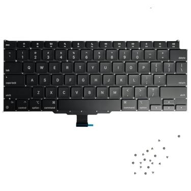 Imagem de Zetqyn Teclado A2337 de substituição para MacBook Air de 13,3 polegadas A2337 final de 2020 + parafusos de teclado (sem luz de fundo