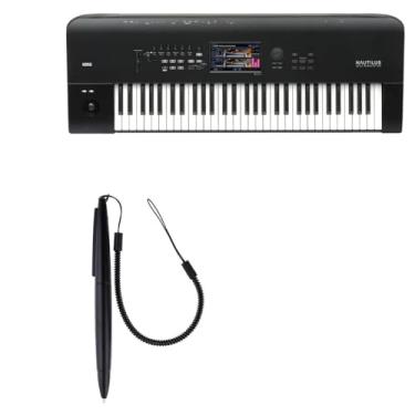 Imagem de BoxWave Caneta Stylus compatível com Korg Nautilus - Caneta Resistiva DirectSign, para telas sensíveis ao toque, cordão de plástico - Preto