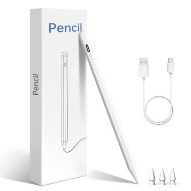 Imagem de Cordv Caneta Stylus para iPad (2018-2025) Apple Pencil com rejeição da palma, carregamento rápido, sensibilidade de inclinação, para iPad 11/10/9/8/7/6ª geração, Pro 33.0 cm/32.8 cm/27.9 cm/M4, Air 7